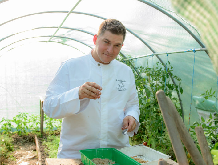 Portrait d'un chef dans sa serre