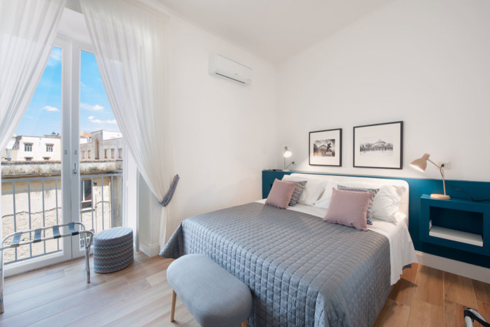 Belle chambre double de l'hôtel Santa Chiara Boutique