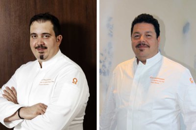 Deux portrait de chef, montage photo
