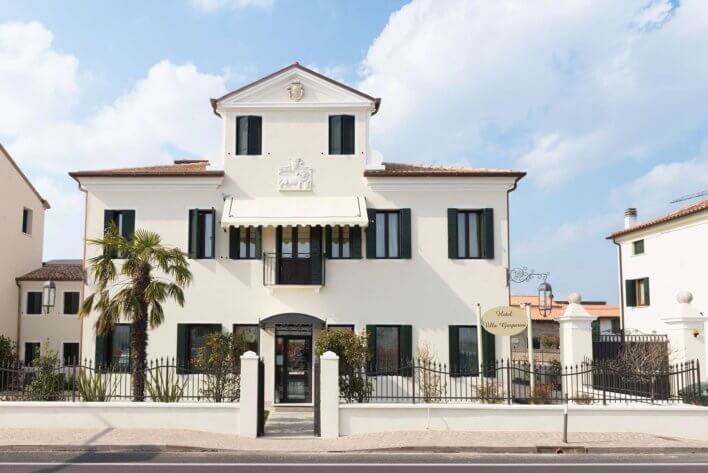 Façade extérieure de l'Hotel Villa Gasparini