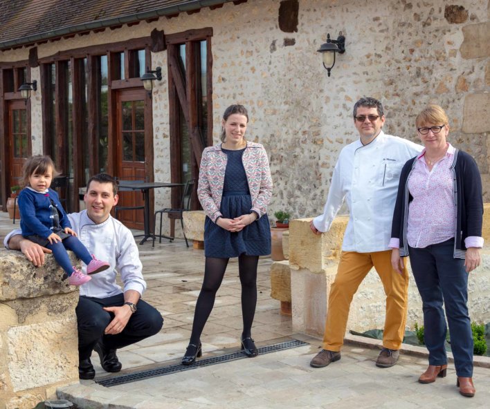 Photo de famille en extérieur