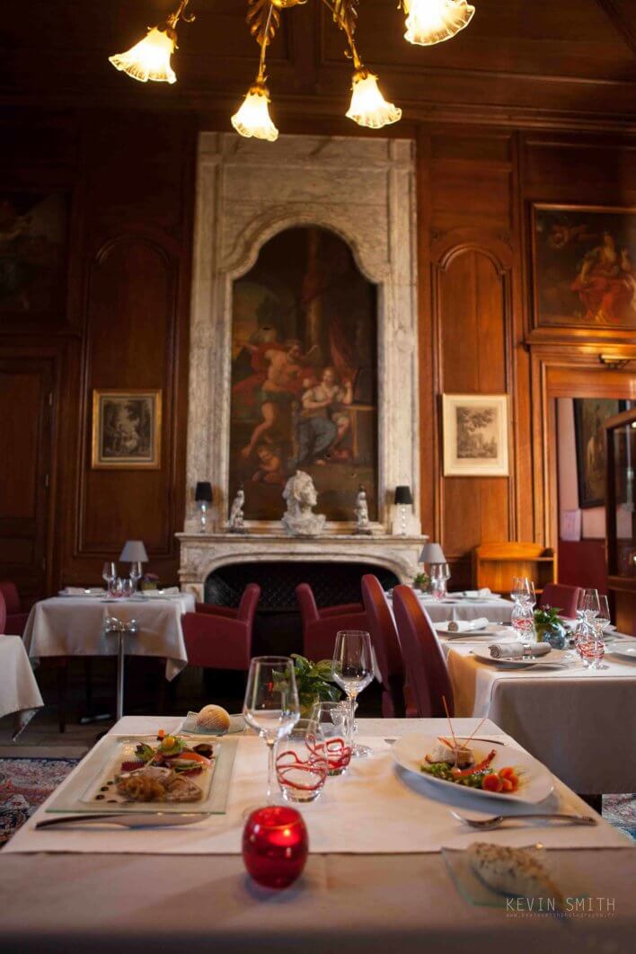 Salle du restaurant du Château du Colombier