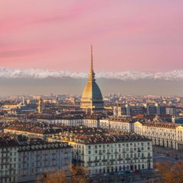 Vue aérienne de Turin