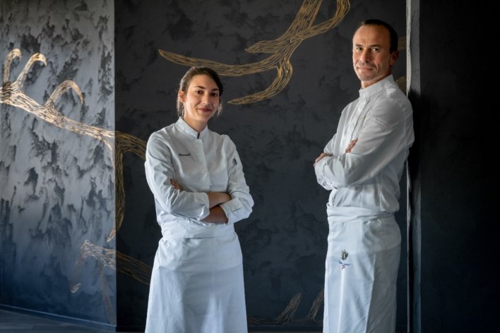 Photo chef Marie Gricourt et Christophe Hay © La Table d'A Côté