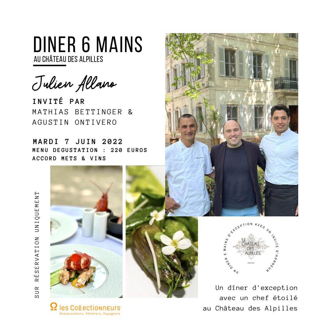 Dîne rà 6 mains au Château des Alpilles