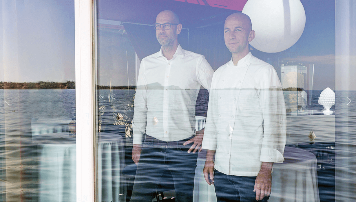 Giancarlo et Riccardo Camanini du restaurant Lido 84 en Italie